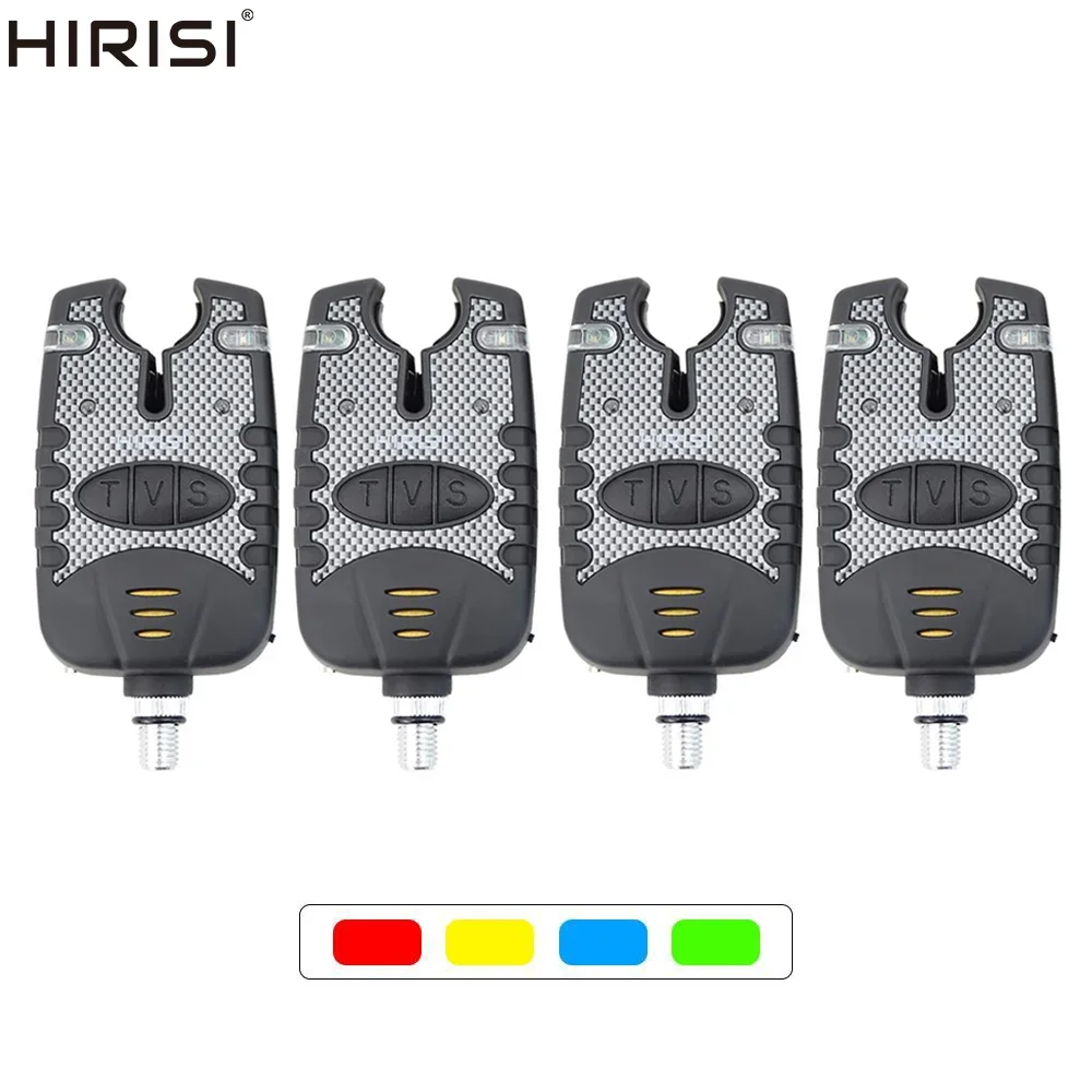 4pcs LED Fishing Alarms Indicators Bite Alarm Adjustable Volume Tone Sensitivity