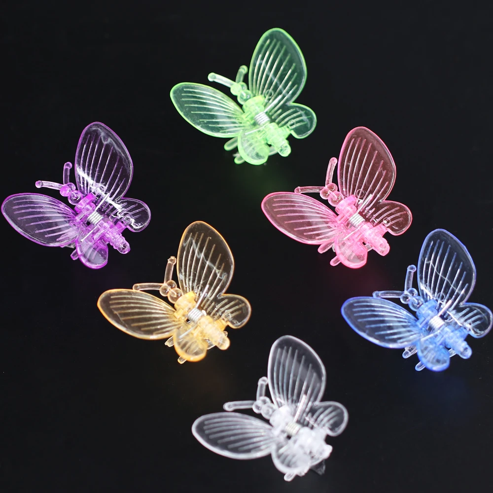 12-48PCS ogród 6 kolorów Butterfly Orchid klipy roślin zaciski do wsparcia kwiaty winorośli wspinaczka plastikowe ozdobne dekoracje