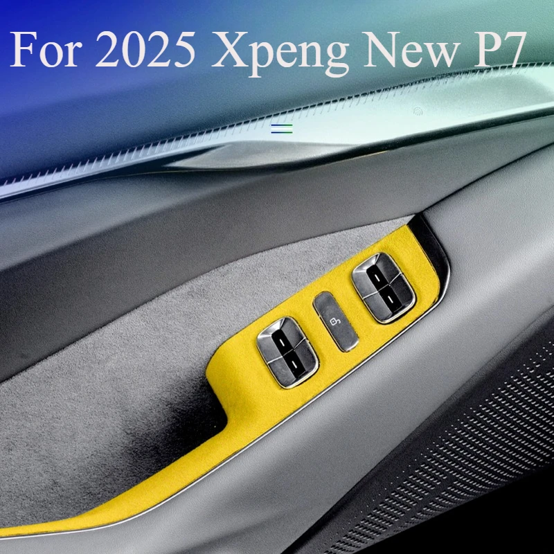 

For 2025 Xpeng New P7 Window Lift Switch Button Panel Cover Trim Interior Door Armrest Decoration