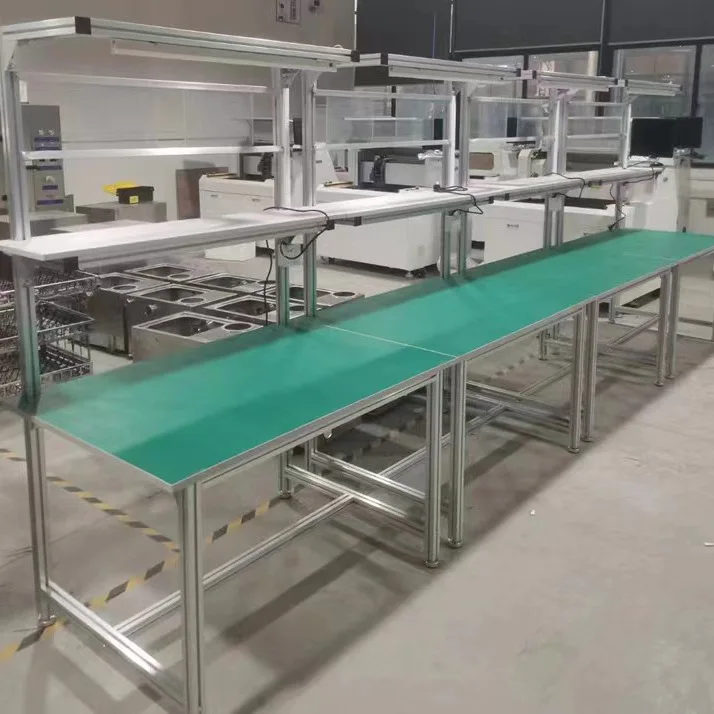 Neu anti-static assembly line workbench Factory packing table Aluminum alloy workbench Flat table Single-sided workbench
