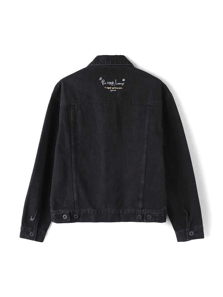 

Cotton Men's Long Sve Denim Jaet Flip Collar Pure Cotton Comfortable Fiting All Seasons Spring Autumn Loose Sle Jkt