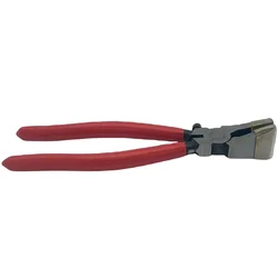 HOT-Heavy Duty Key Fob Pliers Tool, Metal Glass Running Pliers With Flat Jaws, Studio Running Pliers Attach Rubber Tips P