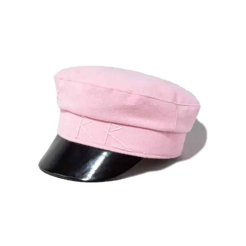 Y2K Brand Collection Chic PU Cotton Newsboy Hats for Women Flat Militray Caps Baker Boy Hat with Logo Sombreros De Mujer - Image 6