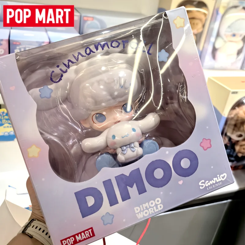 

POP MART DIMOO WORLD Cinnamoroll Fluffy Collectible Figure Desktop Decor Anime Doll Ornament Gift For Kids And Anime Fans