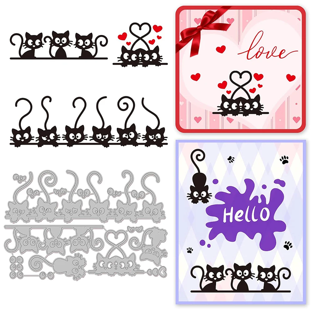 2024 AliliArts Metal Cutting Dies Cat Border diy Scrapbooking Photo Album Decorative Embossing PaperCard Die