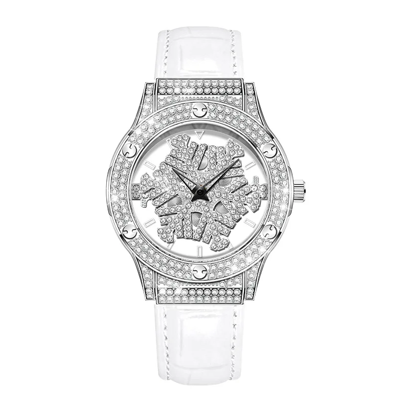 レディース-クォーツ腕時計-2025-ウォーターインレイ-ダイヤモンド-スノーフレーク-レディースウォッチ、ファッショナブルで人気のクォーツウォッチ