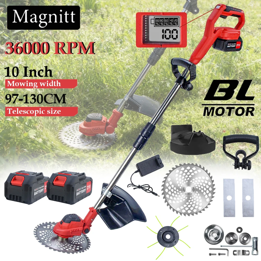 36000 U/min Kabelloser Elektrischer Rasentrimmer 10 Zoll Bürstenloser Elektrischer Rasenmäher Garten-Elektrowerkzeug für Makita 18V Akku
