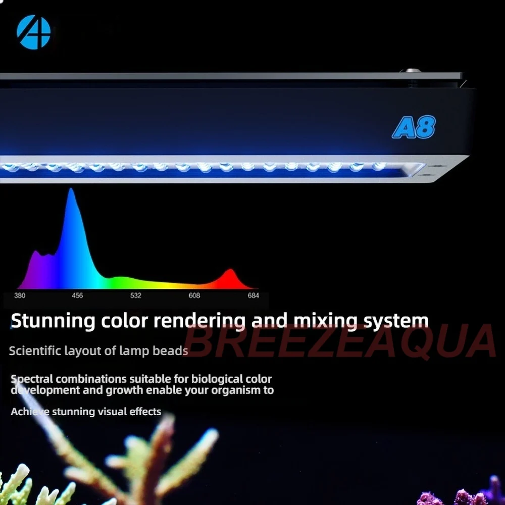 A8pro Blue II Max 240W Full Spectrum WiFi APP Controlled Coral LED