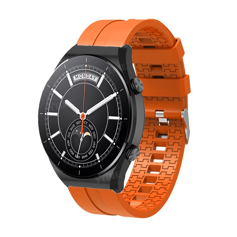 22mm Monochrome silicone concave silicone strap For Colmi i10 i30 p15 land 2sky 7 pro ceu 4 p18 p16 Band King