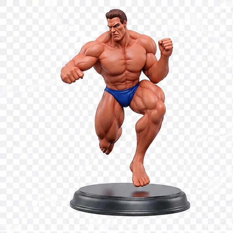Arnold Schwarzenegger Figure Unpainted DIY Kit - Classic Bodybuilding Pose Resin Model For Hand-Painting & Collection