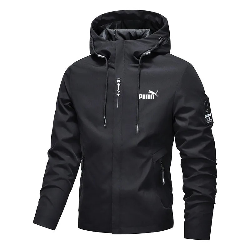 AliExpress NONE 2026 Men's Outdoor Fashion Leisure Waterproof Raincoat - Lightweight Cycling Jacket - Hooded Street Style Windproof Jacket