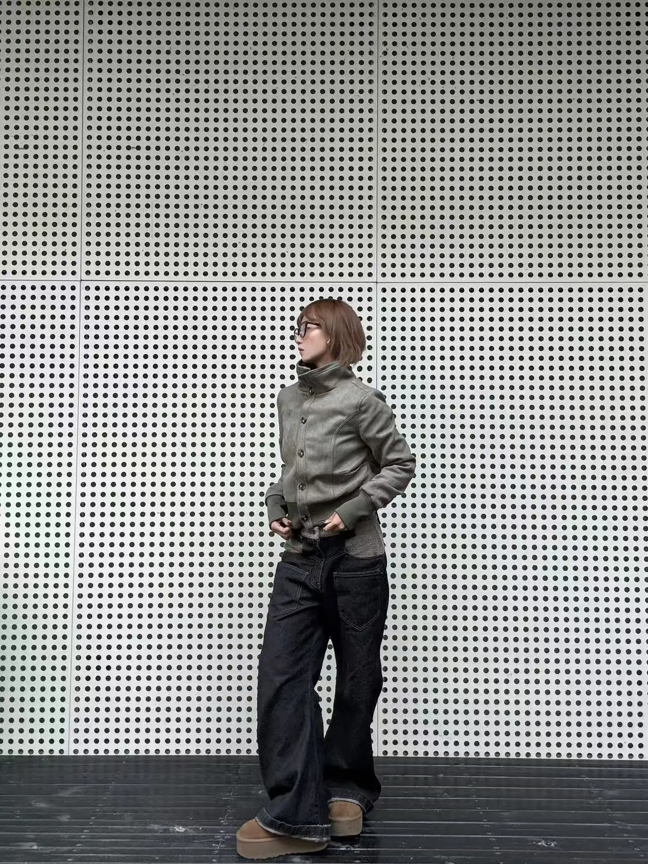 Manteau polyvalent amincissant en daim pour femme, style TheLike Original Development, collection Printemps, idéal pour les trajets quotidiens