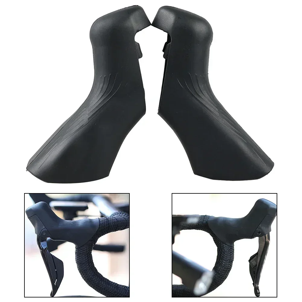 Image of 1 Paar Rennrad-Schaltbremshebelabdeckungen Fahrrad-Silikonhalterung für 105 Di2 St-R7170 Schalthebel Fahrradzubehör NEU