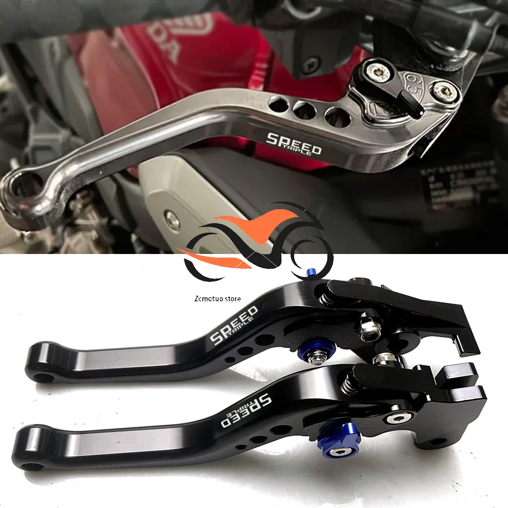 For Triumph Speed Triple 1050 Speed Triple1050 Motorcycle Short Brake Clutch Lever Aluminum CNC Adjustable Motorbike Brake Lever