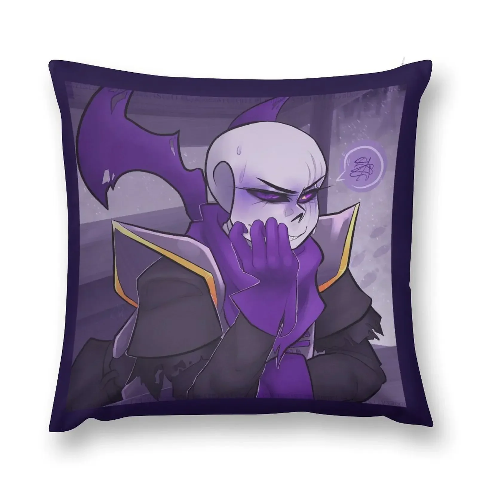 Undertale - SwapFell - Sans the NailBiter Throw Pillow Decorative Cushion Cover Christmas Pillow Covers pillow