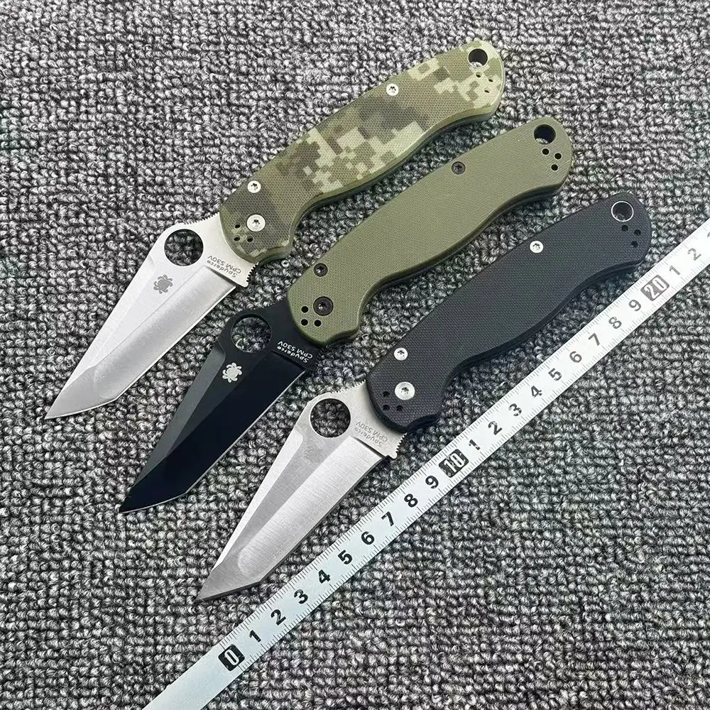 

C81 T blade G10 handle folding knife outdoor camping hunting tactics self defense high hardness EDC tool