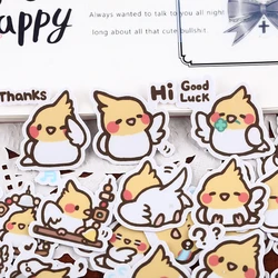 Adesivi 39pcs Cute Ins Wind Cockatiel Expression Pack conto a mano Account pasta materiale cancelleria impermeabile