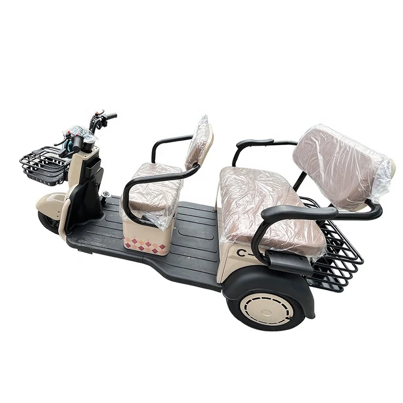 2024 climbing king electric tricycle passenger and cargo dual-purpose elderly mobility scooter family recreational vehicle