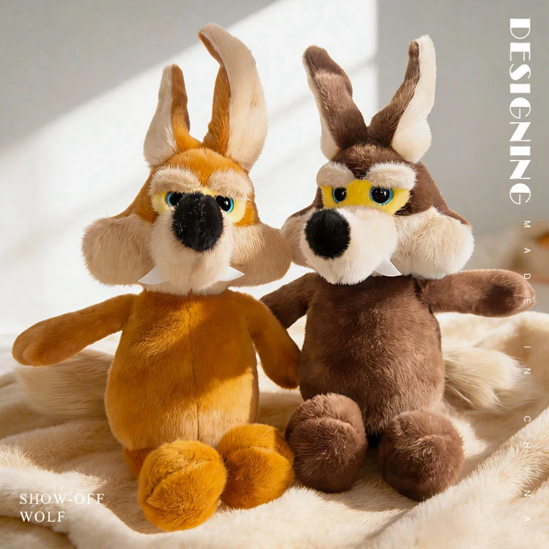 ตุ๊กตาหมาป่าตัวน้อยแสนตลก ของเล่นตุ๊กตาขนนุ่ม ของขวัญคริสต์มาสสำหรับเด็ก ช่วยคลายเครียด ของขวัญวันเกิดสำหรับเด็กเพื่อนซี้แสนสบาย