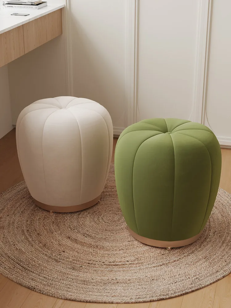 Cream wind makeup stool light luxury high-end chair girls bedroom dresser