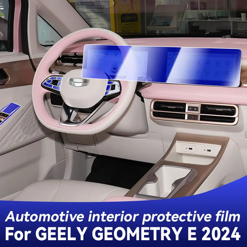 

For GEELY GEOMETRY E 2024 Car TPU Gearbox Panel Navigation Screen Interior Protective Film Protect Sticker Anti-Scratch