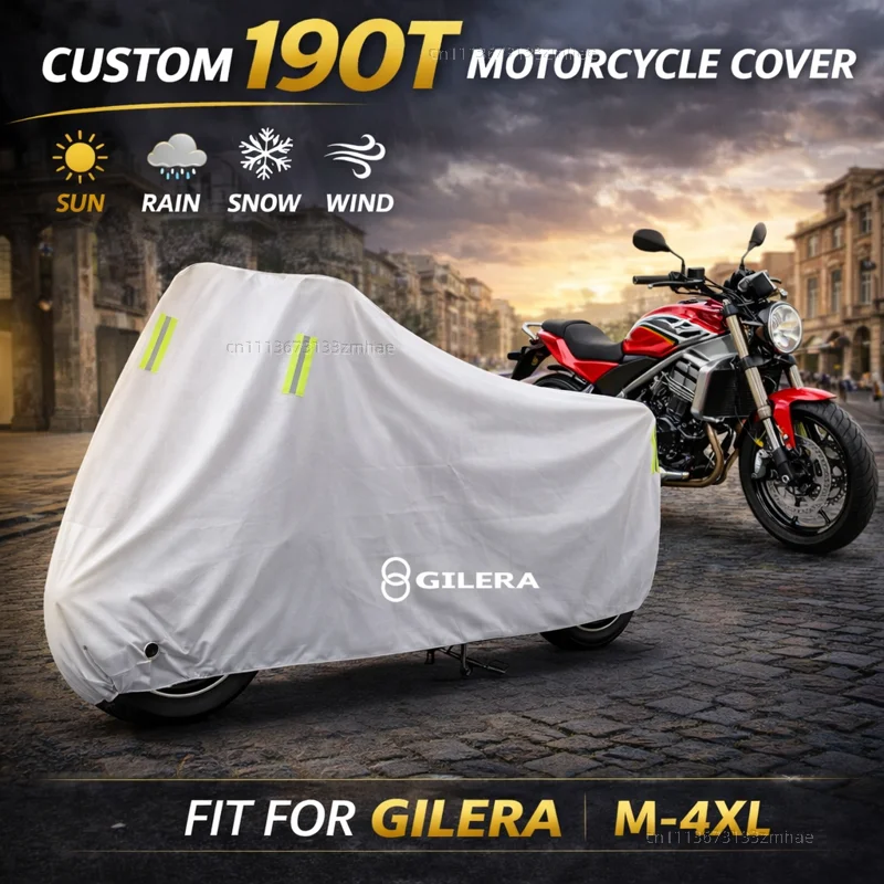 

Чехол для мотоцикла Gilera GP800 Fuoco Nexus 500 Runner 50 125 200, водонепроницаемый, сверхпрочный, для улицы, защита от дождя, пыли и солнца