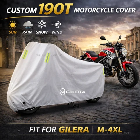 For Gilera GP800 Fuoco Nexus 500 Runner 50 125 200 Motorcycle Cover Waterproof Heavy Duty Outdoor Rain Dust Sun Protector