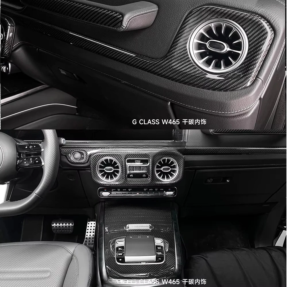 New 2025 Year G Class W465 G400D  G350D G500 G63 Dry Carbon Fiber Interior Replacement Interiors Body Kit Car Parts 10 Pcs