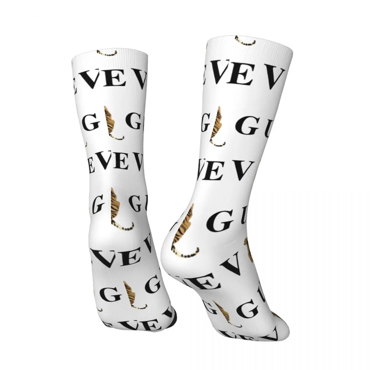 Luxury Brand Stockings Women Men Fashion Magazin Socks Medium Soft Retro Socks Winter Running Sports Anti Skid Printed Socks