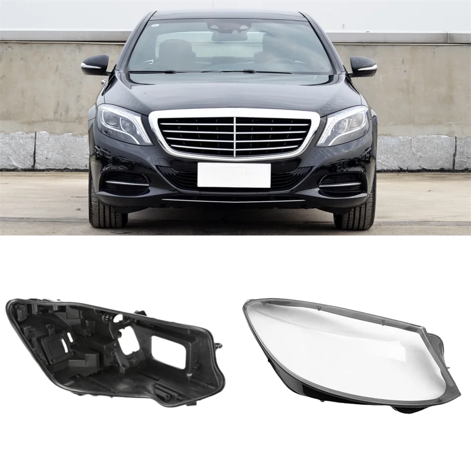 

For Mercedes Benz S Class 2014 2015 2016 2017 W222 S320 S400 S500 S600 Car Gadgets Base Head Lamp Shell Rear Base Headlight Cove