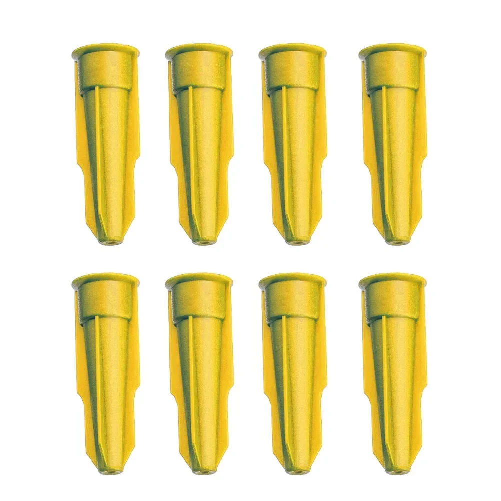 Caulking Pipes Spare Nozzle 10pcs Spare Silicone Nozzle Mastic Cartridge Re-Sealable Screw Cover Silicone Tube Nozzle Cap New