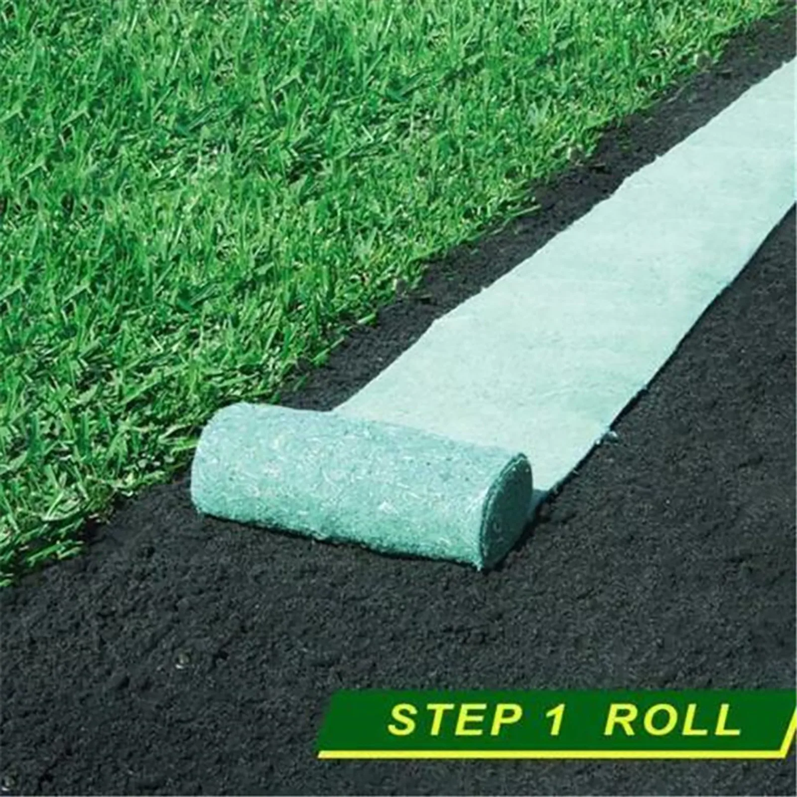 1pc 20x100cm Grass Seed Mat Fertilizer Blanket Mat Blanket Green Plant Mat