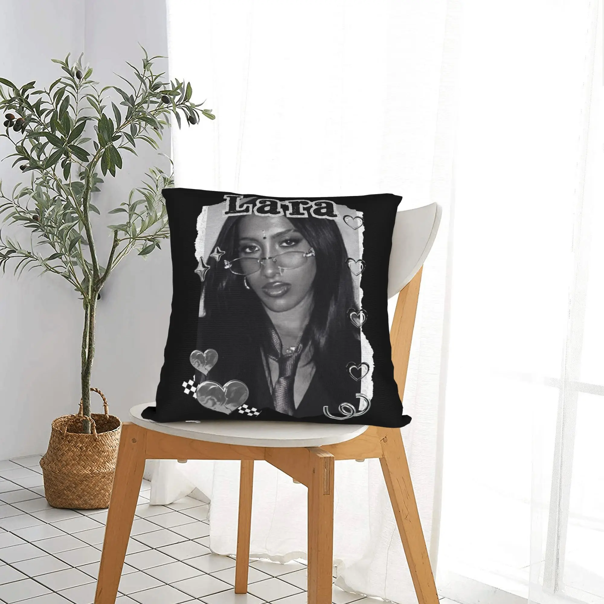 Lara Katseyes Kpop Girl Group Pillowcase Printed Cushion Cover Decorations  Throw Pillow Case Cover Seat Zippered