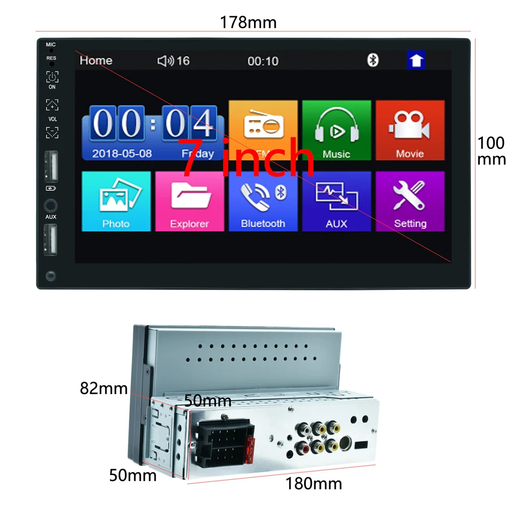 KiriNavi 1 Din Car Radio 7\