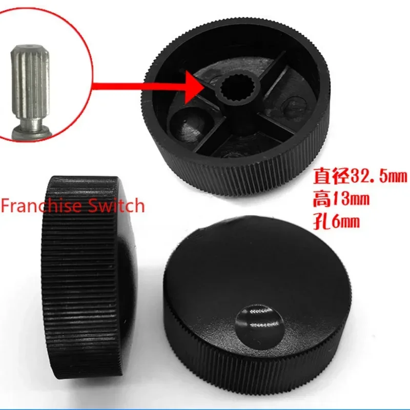 10PCSHIGH QUALITY WORKMANSHIP FINE POTENTIOMETER ENCODER BAND SWITCH PLASTIC KNOB CAP 32.5*13MM FLOWER SHAFT HOLE