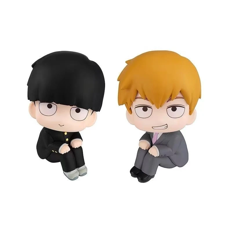 Figurki Anime Mob Psycho 100 Gk Reigen Arataka Edycja Q Kawaii Siedząca Seria Palm Model Lalka Ozdoby na Biurko Kolekcjonerska Zabawka
