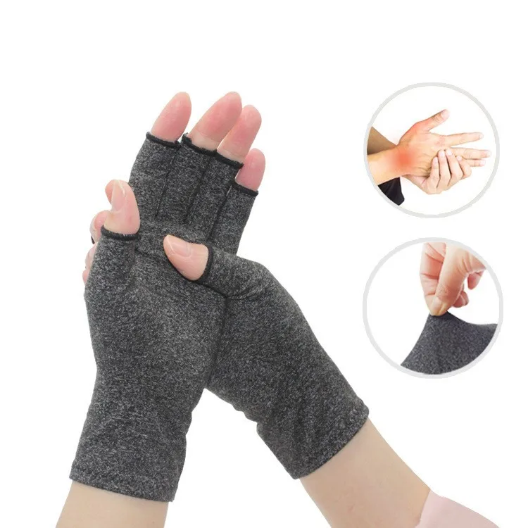 1 Pair Compression Arthritis Gloves Wrist Support Joint Pain Relief Hand Brace Women Men Therapy Wristband Compression Gloves