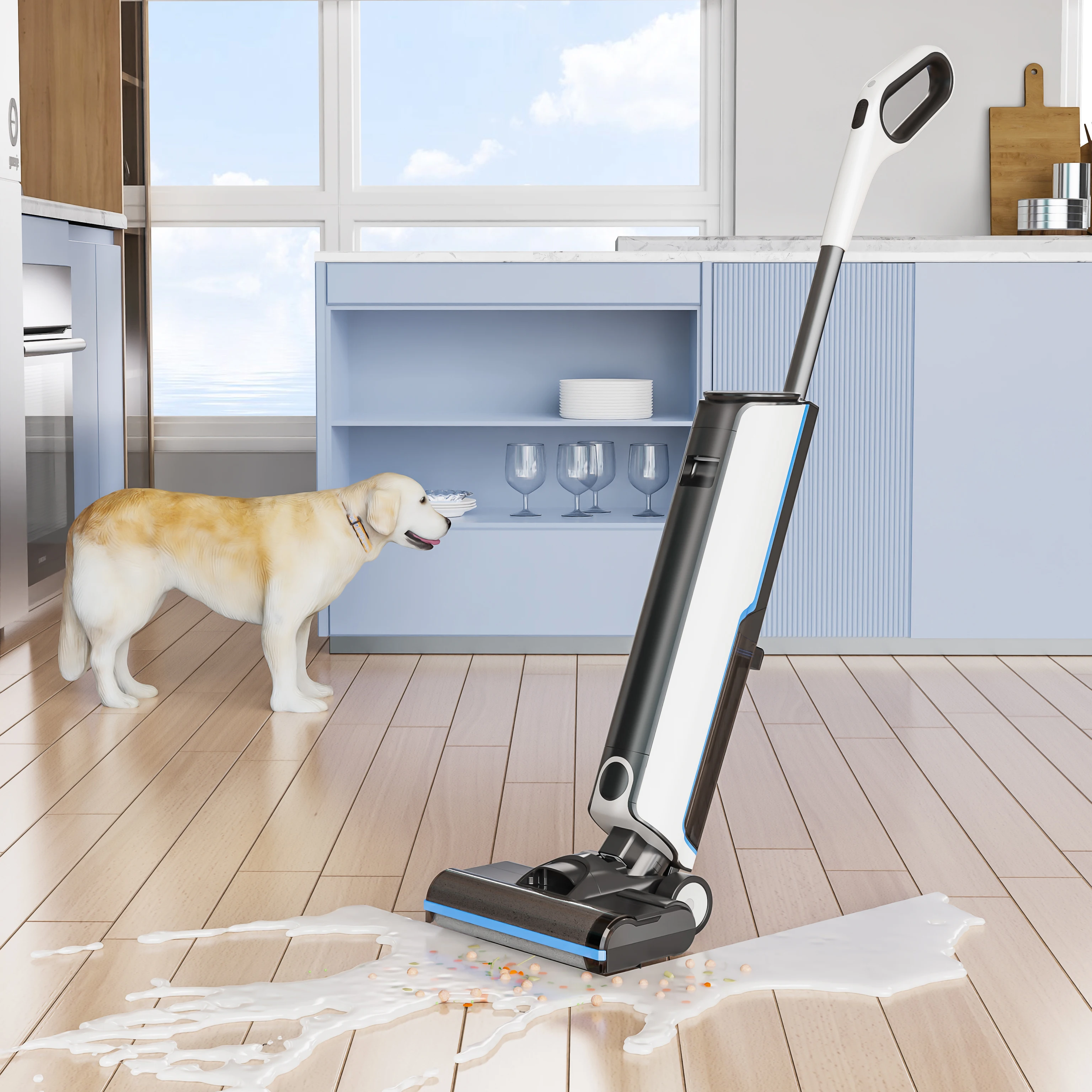 Hard Floor Washing Washer Upright Cordless Wireless Vacuum Cleaner Wet and Dry Cleaning Machine