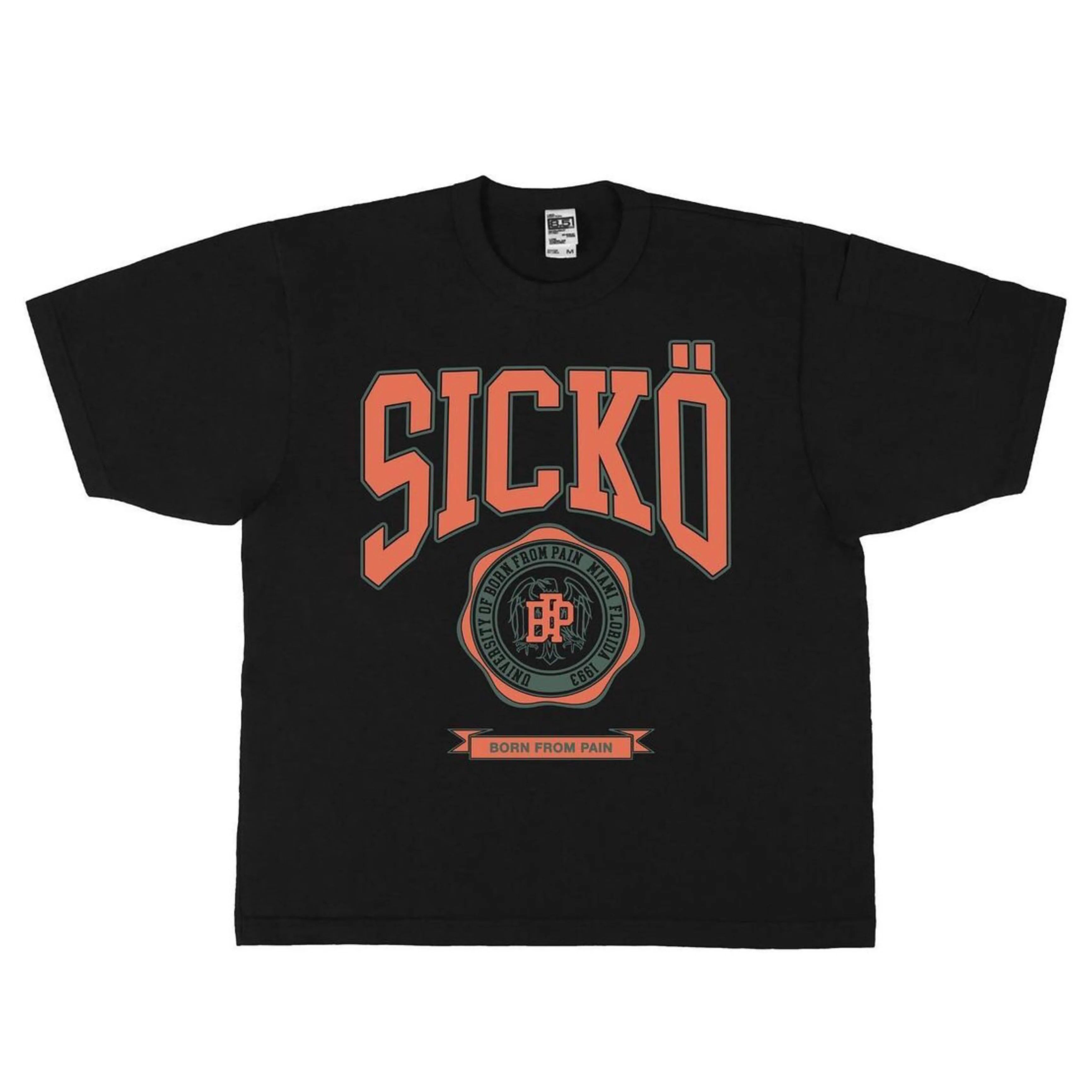 

New 23 Sicko Black Born From Pain IAN CONNOR T Shirts T-Shirt Hip Hop Skateboard Street Cotton T-Shirts Tee Top kenye 219