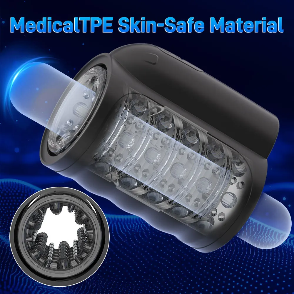 Automatic Male Masturbator Telescopic Rotation Vagina Masturbation Equipment Sex Toys for Men Goods for Adults Piston Mastubator 4