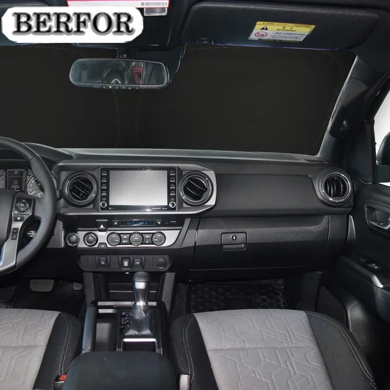 

For Toyota Tacoma 2016-2023 Car Styling Nano-Insulat Windshield Sunshade Front Window Sun Shade Visor Auto Interior Accessories