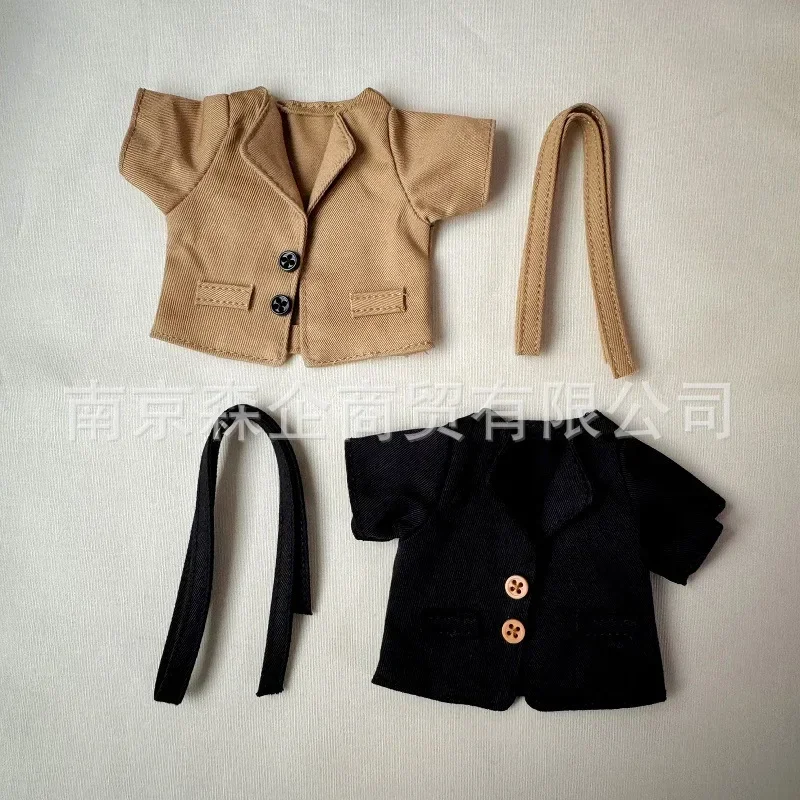 Vintage Trench Coat for Labubu - High-Quality Autumn & Winter Outfit for 17cm Labubu Vinyl Dolls