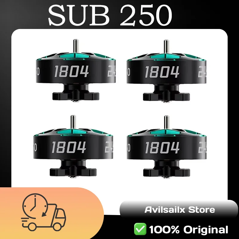 

Бесколлекторный двигатель Sub250 1804 2450KV/3450KV для FPV-дронов 3.5/5 дюймов, легкий высокопроизводительный мотор для радиоуправляемых моделей