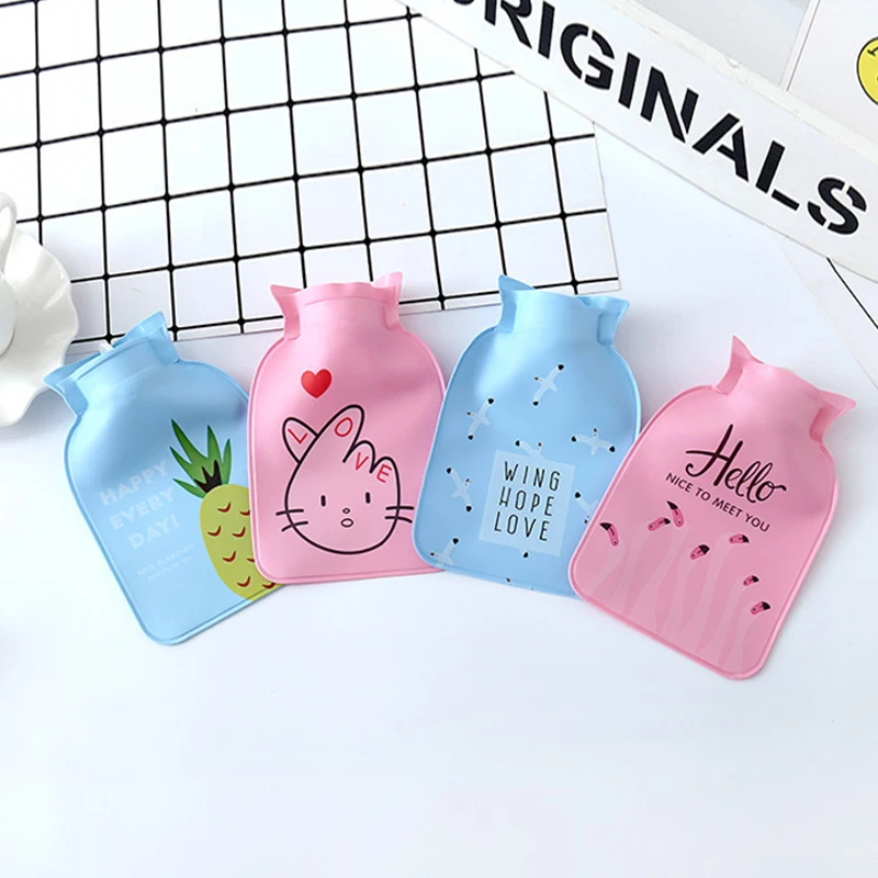 Portable Hand Belly Warmer Girls Hand Feet Hot Water Bags 1Pc Lovely Cartoon Hand Po Warm Water Bottle Mini Hot Water Bottles