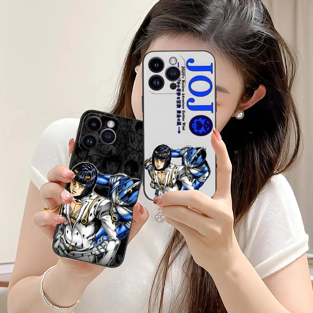 Anime JOJO Bruno Bucciarati Phone Case for iPhone 17 16 15 14 13 12 11 X XR XS 8 7 Air Pro Max Plus Mini Colorful Cover Cover