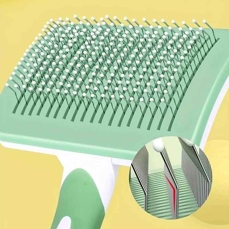 1 Uds. Cepillo de aseo para mascotas, removedor de pelo debajo del abrigo, cepillo rebanador para perros y gatos, peine para desenredar, herramienta de deshedding