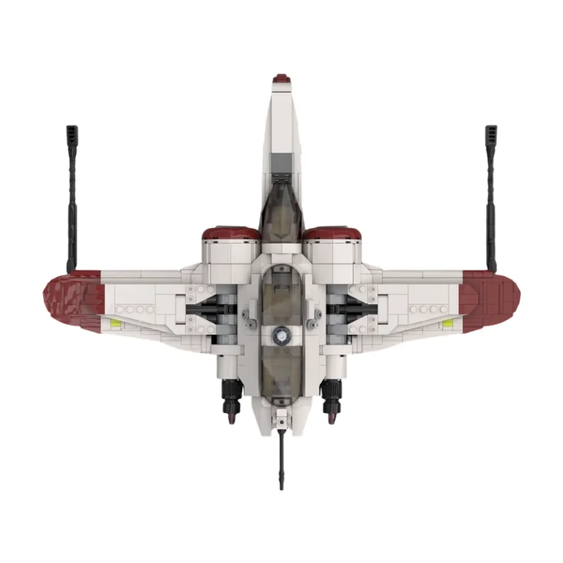 

Sci-Fi Starfighter MOC Building Blocks ARC-170 Model Interceptor Assembly Bricks Set Adult Toy Gift