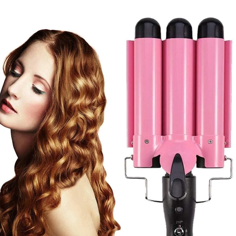 

Электрическая палочка для завивки яичного рулета, водная рябь, завивка, трехтрубная щипцы для завивки, волнистые инструменты для укладки волос, палочка для укладки волос