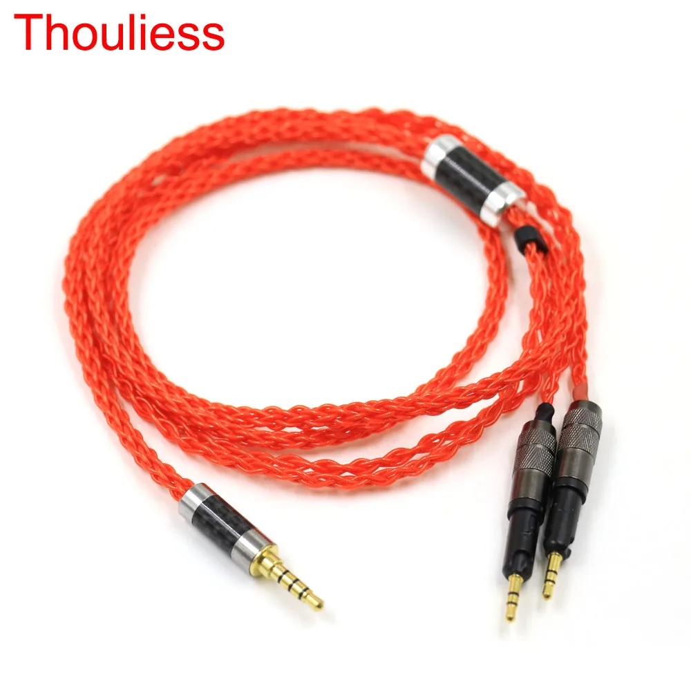 

Orange HIFI 3.5/4.4mm 8 Cores 7N OCC Silver Plated R70X Headphone Upgrade Cable for ATH-R70X R70X R70X5 Earphone