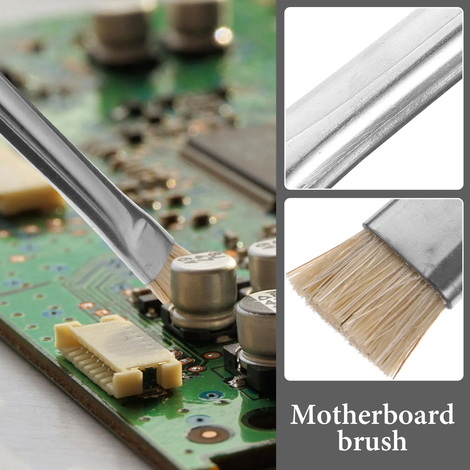 

Anti-static Cleaning Brushes Double Heads Soft Base Boards Electronics Clear Circuit